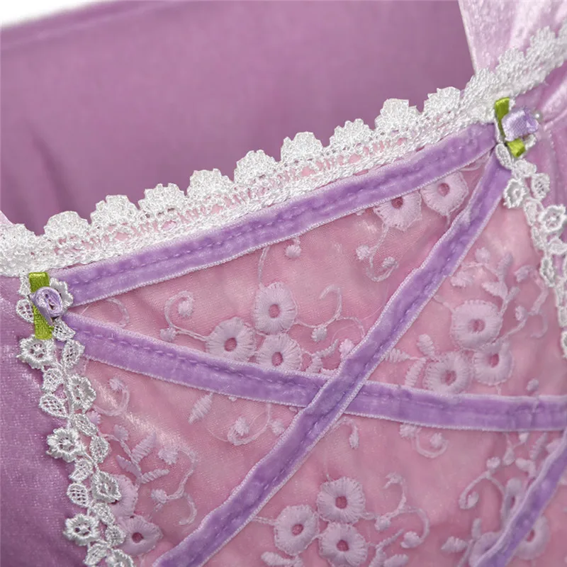 Girls Princess Dresses Lace Kids Girl Dress Princess Embroidery Pageant Gown Party Bridesmaid Dress #4N28 (12)