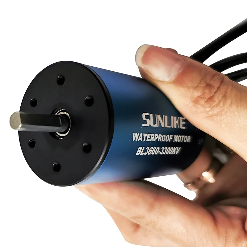 Sunlike водонепроницаемый бесщеточный двигатель 3660 3300KV 3800KV автомобильный RC для 1/8 1/10