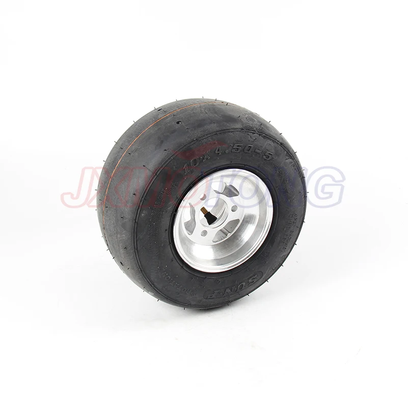 KARTING wheel tire front wheel 10x4.50-5 rear 11x7.10-5 with 5 inch aluminium alloy hub for GO KART ATV UTV Buggy