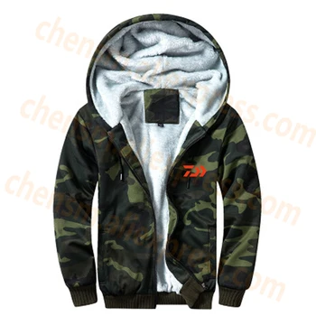 

DAIWA Fishing Hoodies Male Warm Fleece Coat Hooded Men Daiwa Fishing Clothing Breathable Hoodies Sweatshirts Fishing Clothes