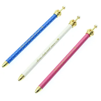 

Cute Kawaii Metal Crown Ballpoint Pen Dot 0.5mm Ballpoint Pen Writing Stationery School Office Supplies