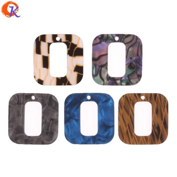 

Cordial Design 50Pcs 30*30MM Jewelry Making/Acrylic Beads/Square Shape/Rubber Effect/DIY Jewelry Accessories/Earring Findings