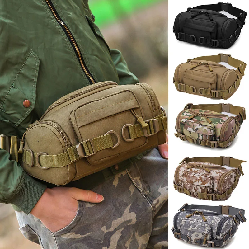 

Tactical Waist Bag High Capacity Travel Army Bag Men Outdoor Camping Military Backpacks Rucksack Men Mochila Milita Nylon