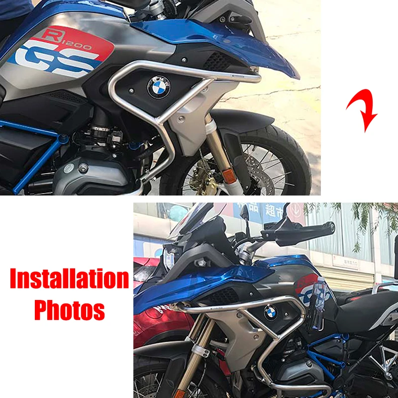  Motorcycle Accessiores Engine Highway Guard Upper Crash Bar Bumper Protector (13)