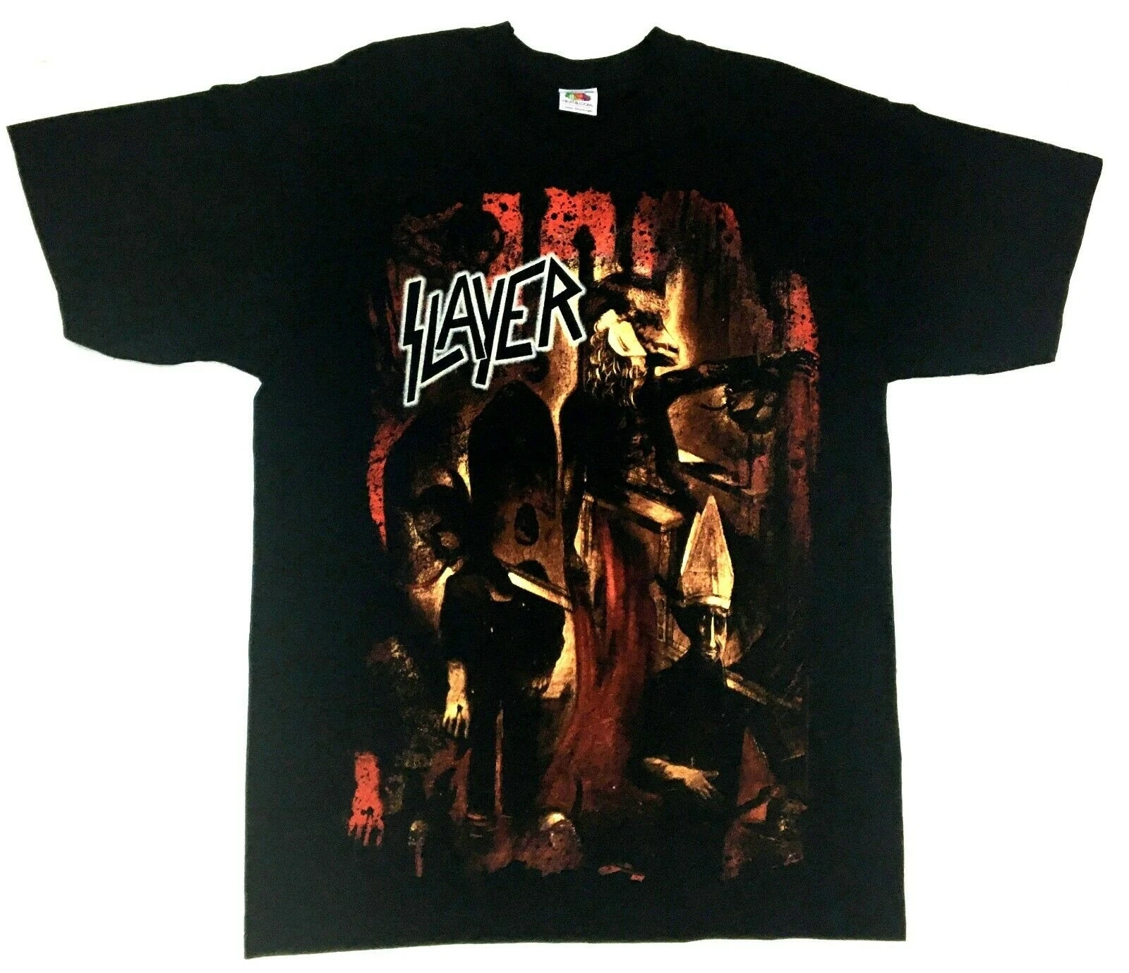 Футболка Slayer Reign In Blood с тяжелой металлической лентой новый официальный дизайн