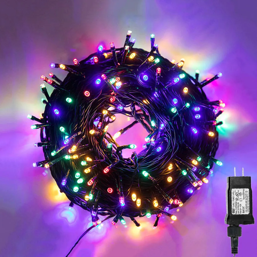 LED String Light Outdoor Plug in Fairy Light Garland 10m 20m 50M 100m  Christmas Light For Wedding Party Tree Holiday Decor