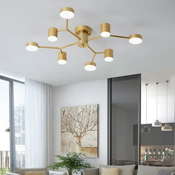 

Creative Modern LED Ceiling Light For Bedroom Aisle Corridor Porch Long Panel Lamp Black Or Gold Simple Acrylic Ceiling Lamps