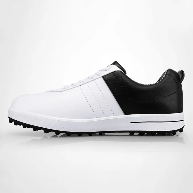 Профессиональные кроссовки; PGM обувь для гольфа; мужские водонепроницаемые дышащие нескользящие спортивные кроссовки; обувь для гольфа; schoenen heren golf chaussure - Цвет: Белый