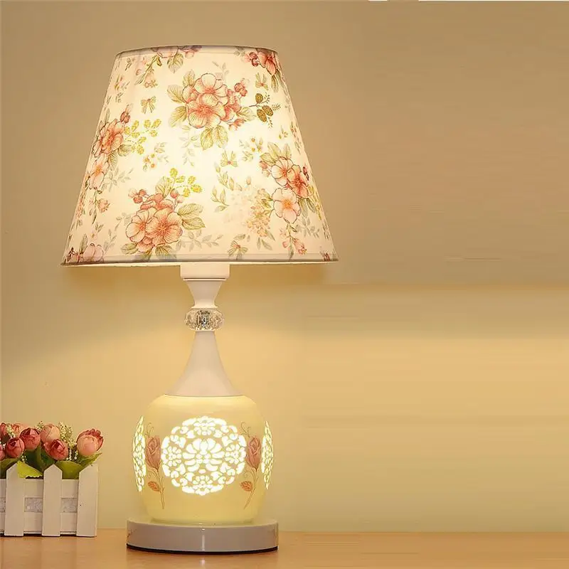 Chevet Chambre лампе Tischlampe Mariage европейский лампа для свадьбы Noche Lampara Maison деко Luminaria де меса стол прикроватный свет