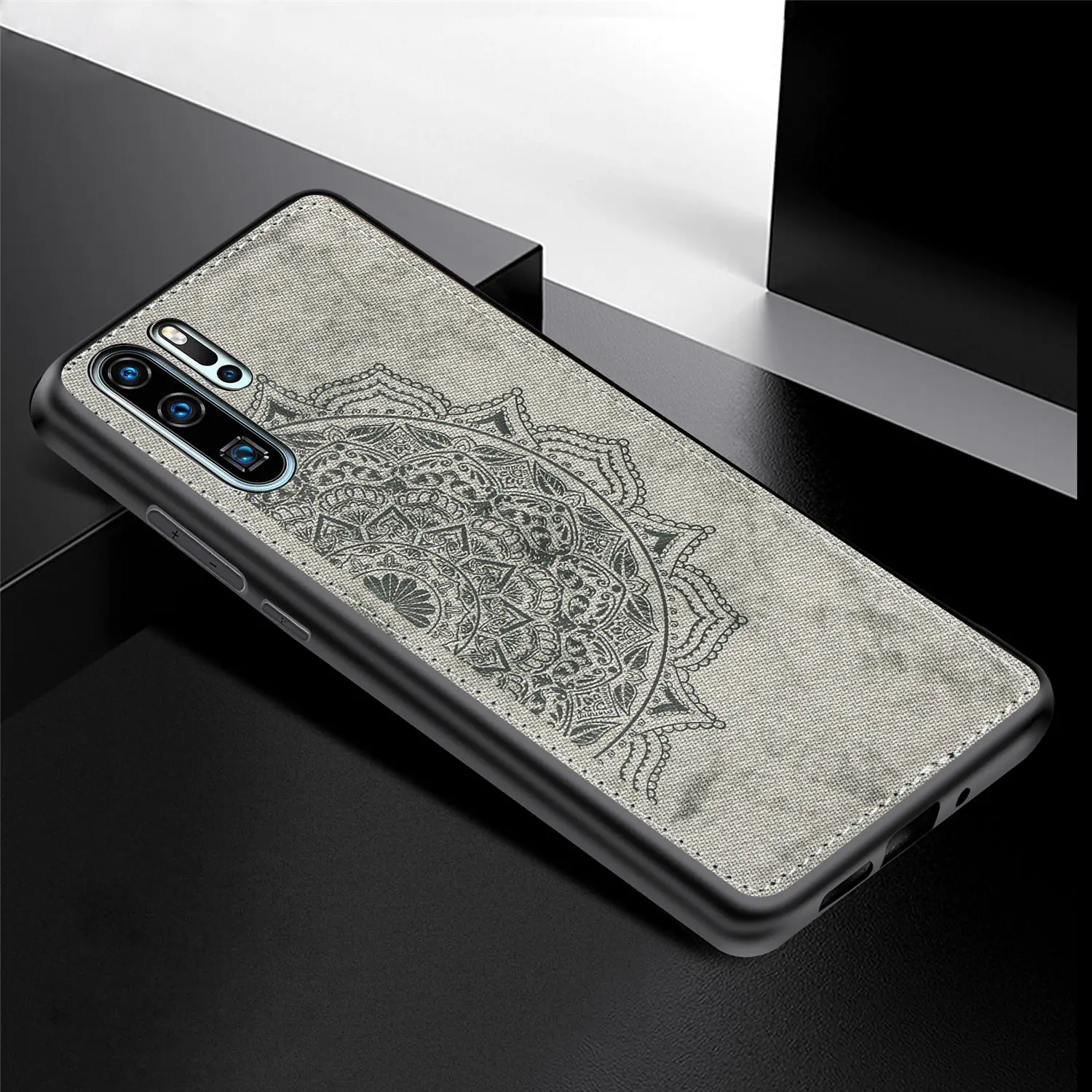 Роскошный тканевый чехол для телефона huawei P30/P30 Pro скатерть мягкий силиконовый из