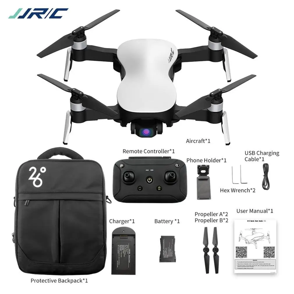 JJR/C X12 5G WIFI 1 2 км FPV GPS с 4K HD камерой Дрон 3-осевой стабильный шарнир 25 мин одна