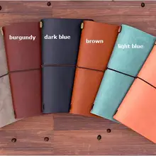 Записная книжка путешественника, сменный дневник из воловьей кожи, ежедневная заметка, винтажная классическая мягкая записная книжка из искусственной кожи