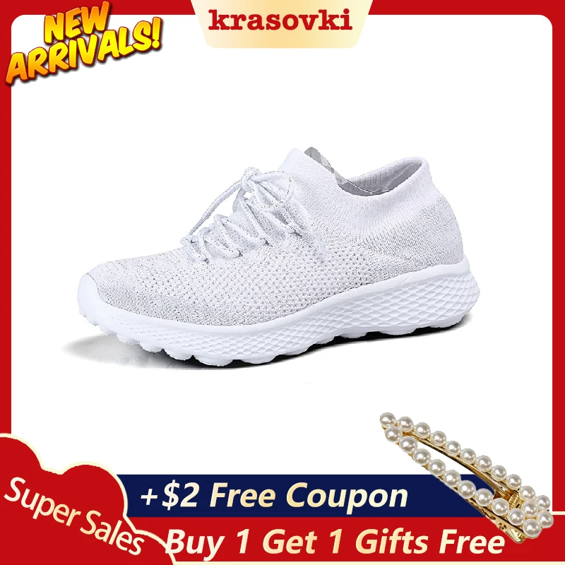 

Krasovki Sneakers Women Spring Flats Bottom Dropshipping Breathable Mesh Lace Up Casual Basket Trainers Fashion Women Shoes