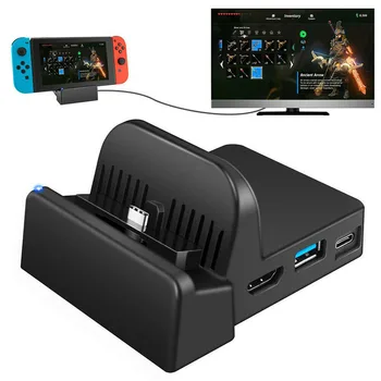 

Charger HDMI Converter Charging Dock Station Cooler Stand For Switch