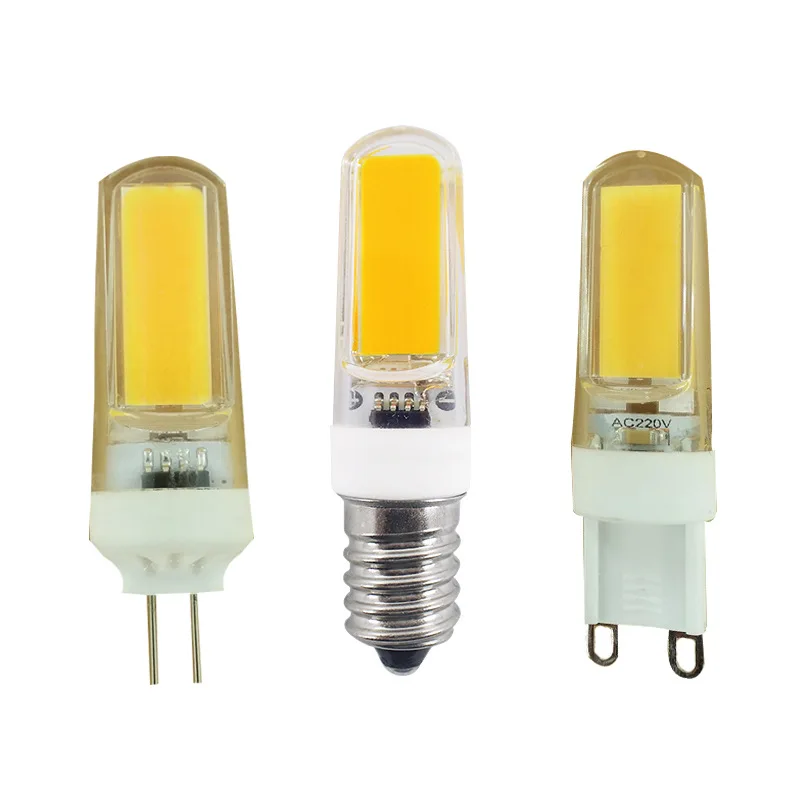10 шт. Новое поступление лампы G4 G9 E14 2609 COB светодиодный светильник AC 200V 240V 360