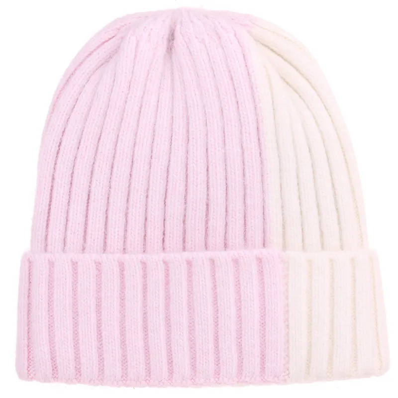 OMEA, зимние шапки для женщин, шапка из Ангорского кроличьего меха, вязаная шерстяная шапка, модная разноцветная шапка для девочек и мужчин, подарок для лыж