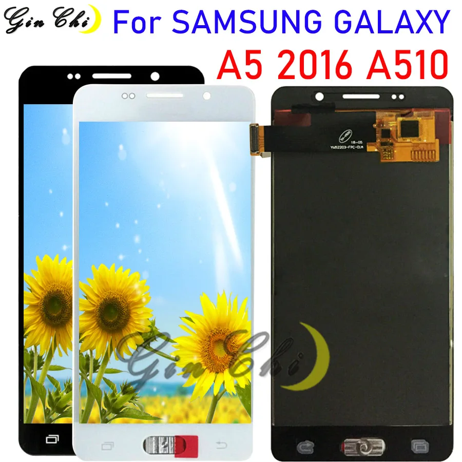Протестированный для SAMSUNG Galaxy A5 ЖК-дисплей сенсорный A510 A510FD A510F A510M ЖК-дисплей для SAMSUNG A510 lcd