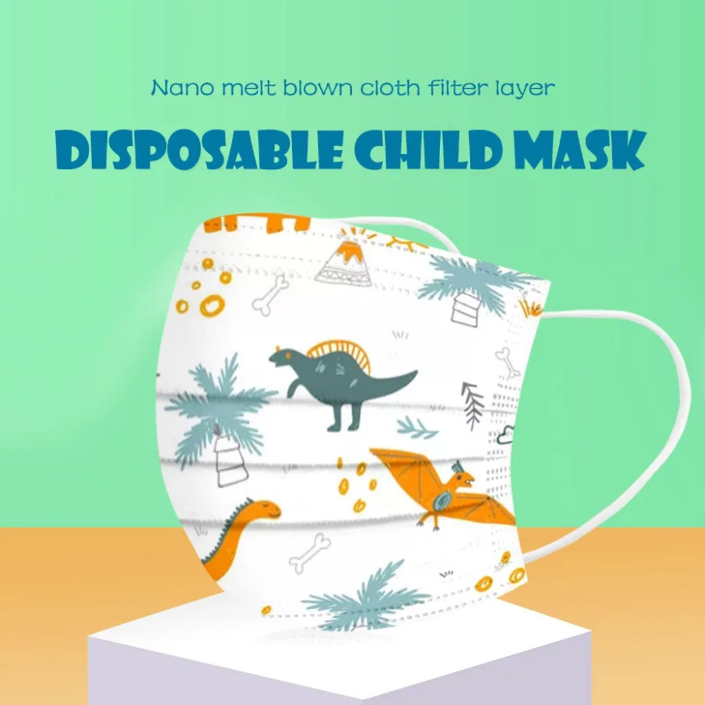 Cartoon Kids Disposable Protective Mask 3 Layer Non-woven Filter Children's Face Mouth Mask Mascarillas Quirurgicas Homologadas face mask