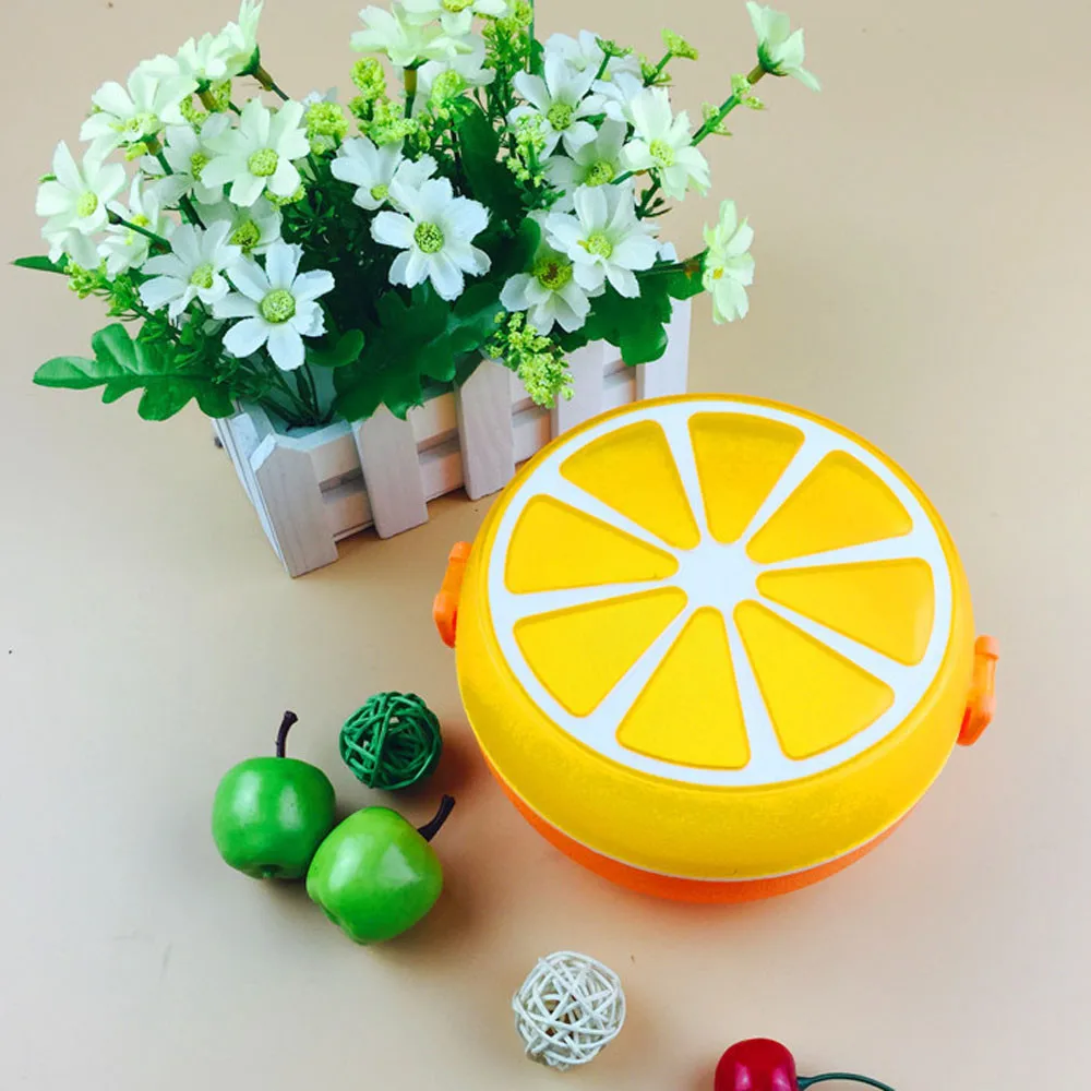 Children's Lunch Box Popular Children Food Containers Storage For Cute With Fork Spoon | Дом и сад