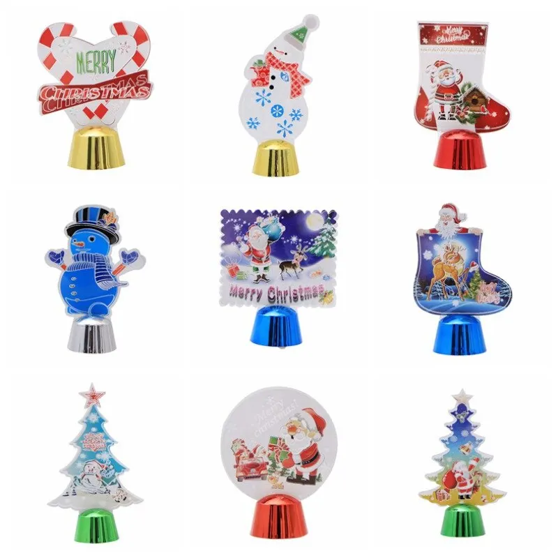 New Christmas Decorations Led Table 3D Night Light Lamp Colorful Gift For Baby Room