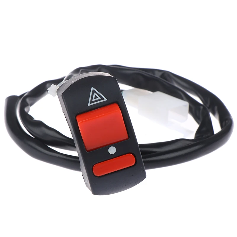 

1pc Universal Motorcycle Handlebar Flameout Switch ON OFF Button For Moto Motor ATV Bike DC12V/10A Black