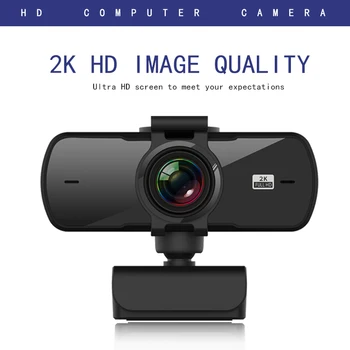 

New Webcam HD 2K High Quality Computer camera with Microphone free Installation Drive PC USB Conference camera Video Teaching