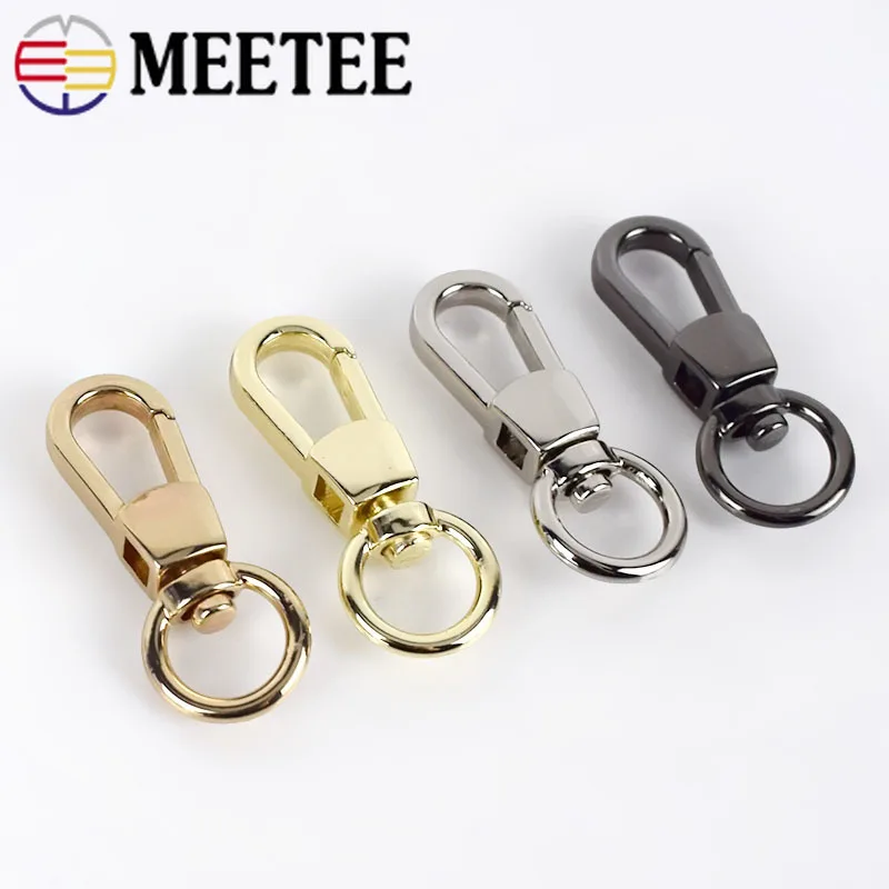 Meetee 5/10/20 шт. 11 мм сумки цепные пряжки металлическая кожа триггер кошелек ремешок