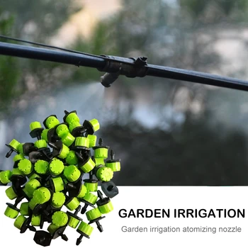 

Saving Watering Irrigation Tool Kits 50/100pcs 4mm Adjustable Irrigation Misting Nozzle Micro Flow Dripper for Garden
