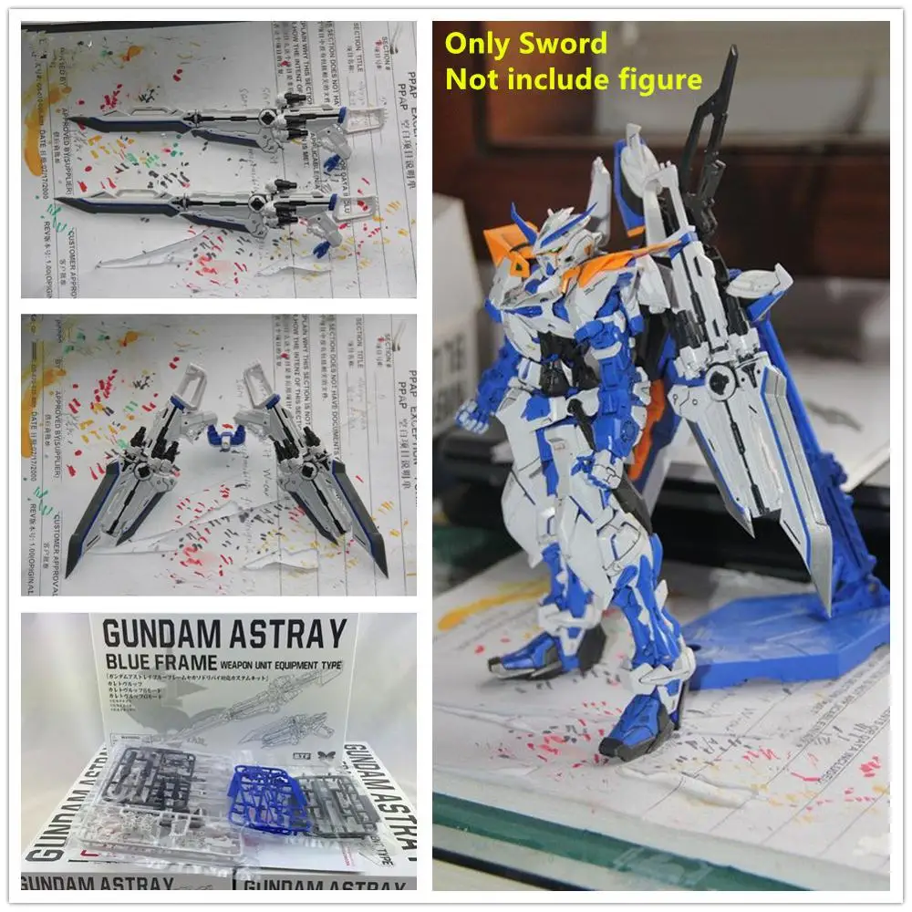 Бесплатная доставка оборудование для блока оружия BTF 1/100 мг MBF P03R Gundam Astray Blue