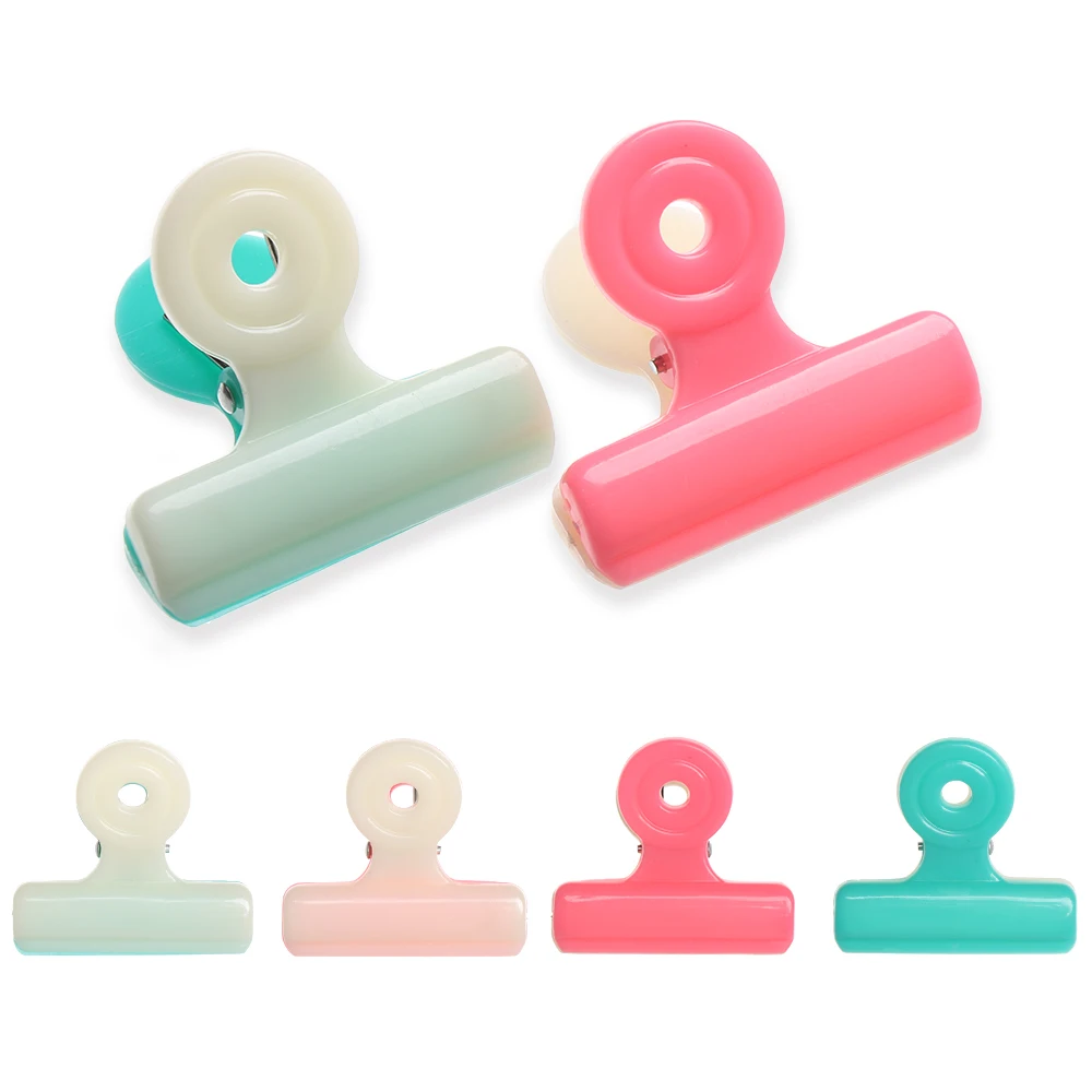 Plastic Multifunction Bag Chip Clips Fresh Food Close Clips Photo Office File Holder Clamps Air Tight Seal Grip 5Pcs
