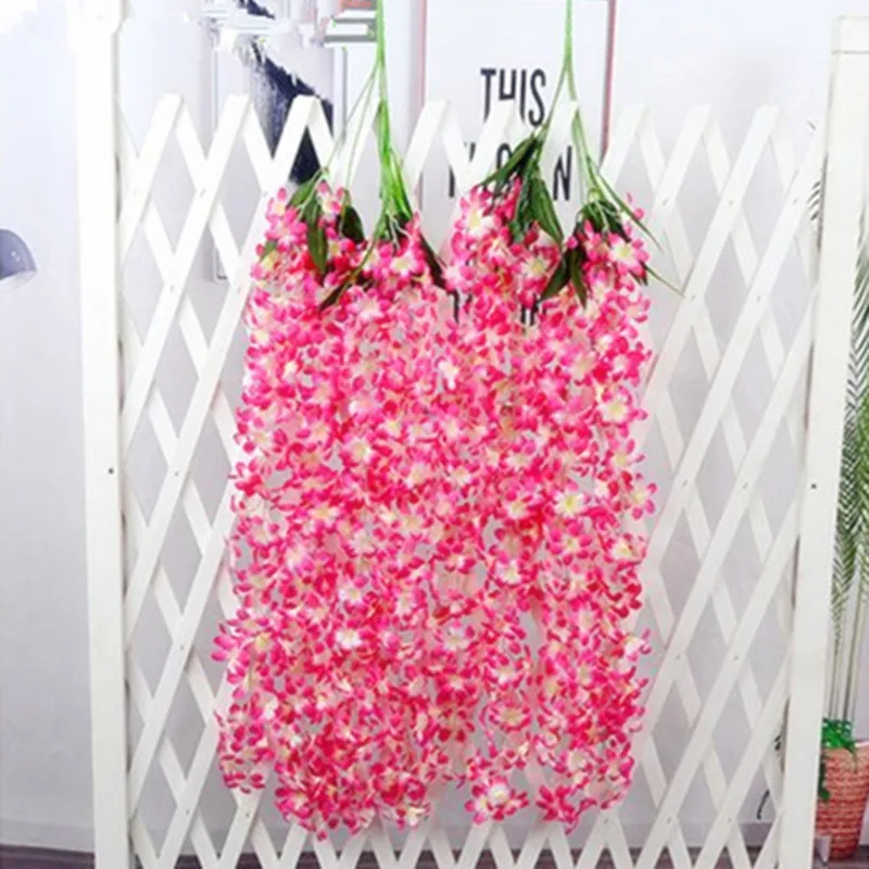 

90 см длинные 4 вилки один букет имитация светло-фиолетового цвета лоза шелк цветок гвоздики из ротанга для вечерние событие для художественного оформления ногтей, ручная работа Декор для дома