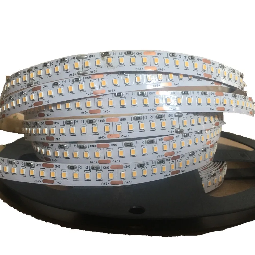 [Seven Neon] 5 м 2216 SMD Светодиодная лента 8 мм PCB DC24V 240 светодиодный/м 19,2 Вт Светодиодная лента CRI> 90 7-10LM Micro 2216 светодиодный гибкий свет