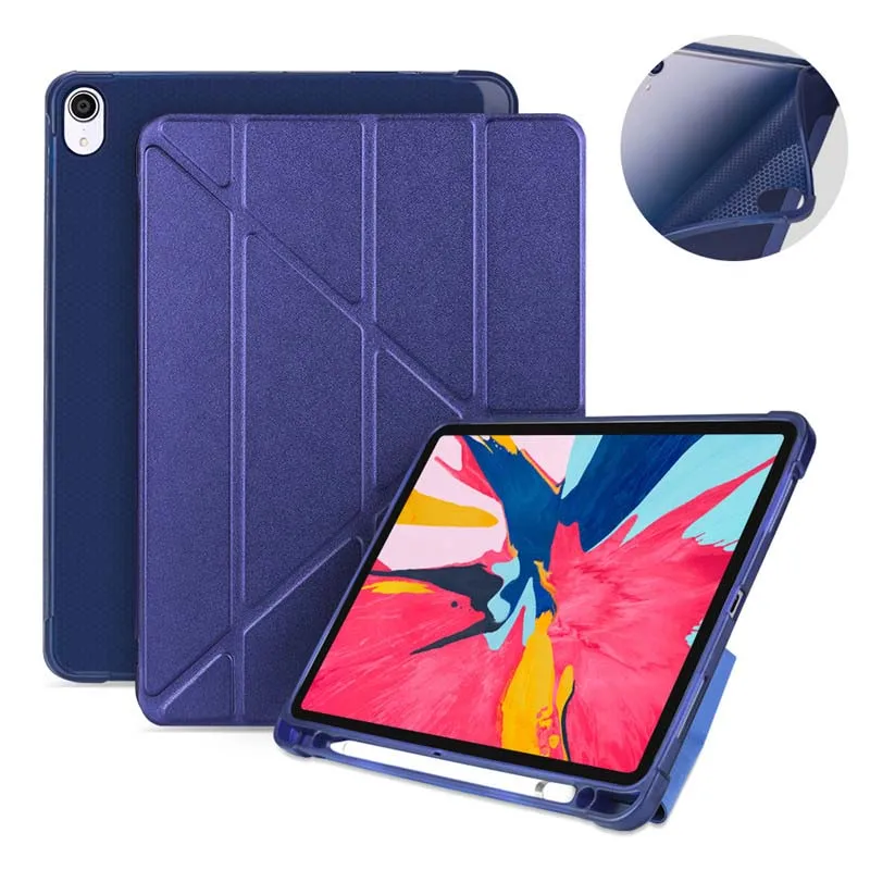 

TPU Leather Case For iPad Pro 11 Case 2020 & 2018 Smart Cover Case Stand Funda Silicone Tablet Case Protective Case KS0651