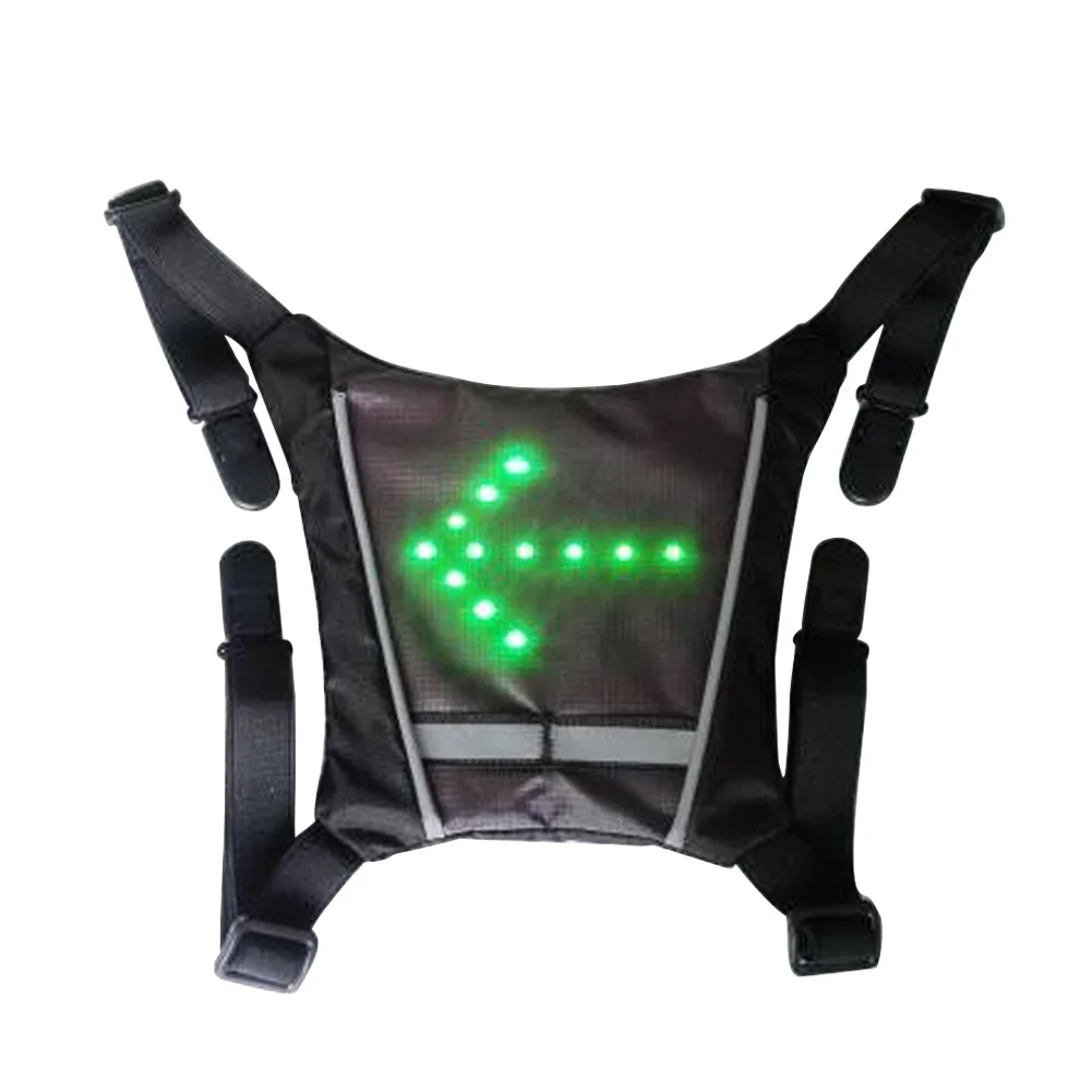 Riding Led Durable Practical Pendant Waterproof Portable Steering Light Signal Backpack Vest