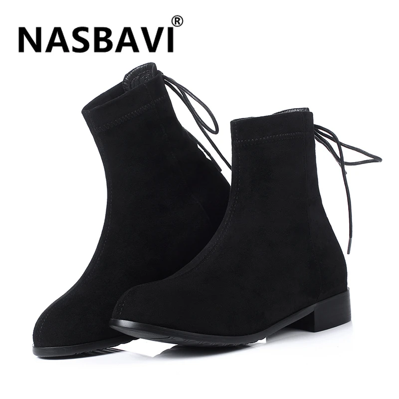 black booties short heel