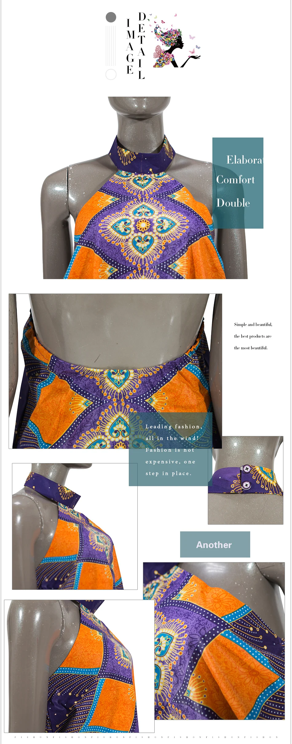 Африканские платья для женщин Dashiki Femme платье Базен Riche Анкара принцесса печати Хлопок Короткое платье бренд мода WY5127