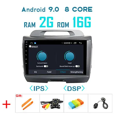 9.0 2G 16G DSP Android 9,0 1280*720P Carplay 4G 64G gps для Kia Sportage 3 4 SL 2010 2011 2012 2013 мультимедийное радио без DVD блока - Цвет: 9.0 2G 16G DSP