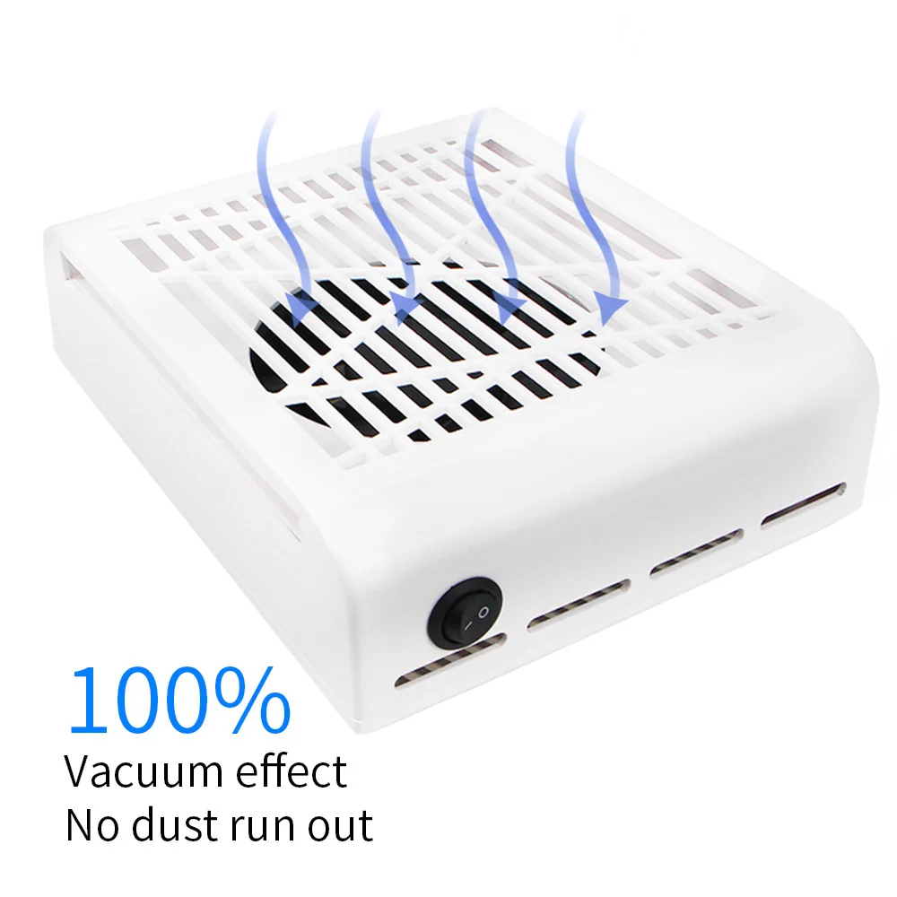 Online 60W Nagel Staub Collector Staubsauger Starke 4500RPM Nagel Staub Remover Nagel Maschine Salon Nail art Fan Werkzeuge mehrweg Filter