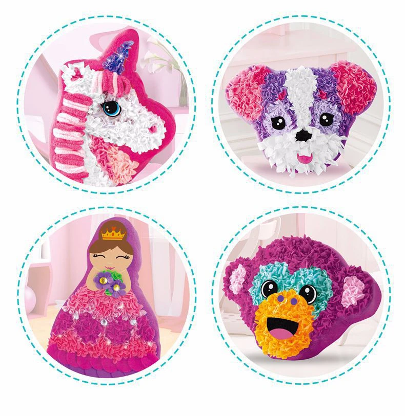 DIY Material Package Making Children Pillow Toys Handmade Animal Unicorn Creative Plush Toys Parent-Child Interative Toys