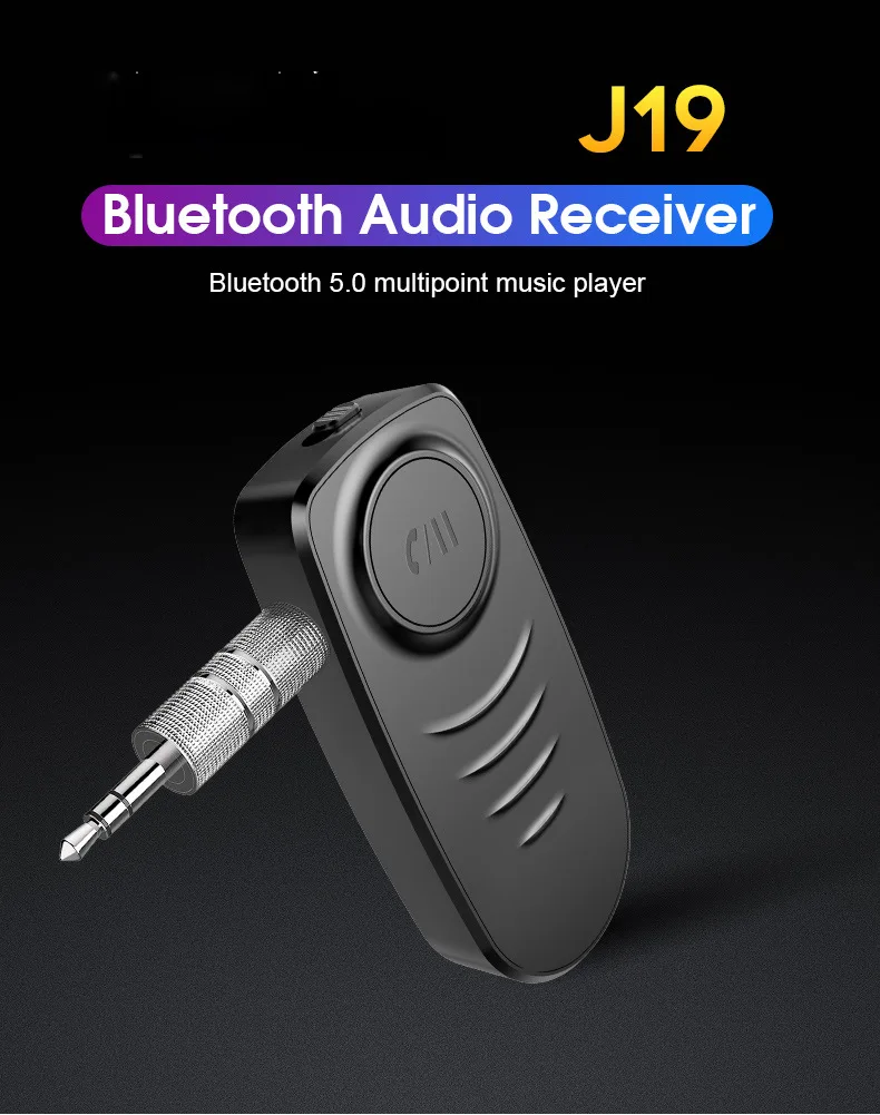 Bluetooth 5,0 приемник 3,5 мм разъем AUX MP3 музыкальный автомобильный комплект микрофон Громкая связь вызов Беспроводной адаптер динамик наушники аудио передатчик
