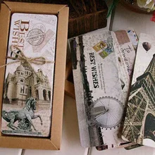 Горячая 30 шт./компл. различные европейские сцены винтажный Франция Эйфелева башня Набор закладки школьный офис Escolar Papelaria