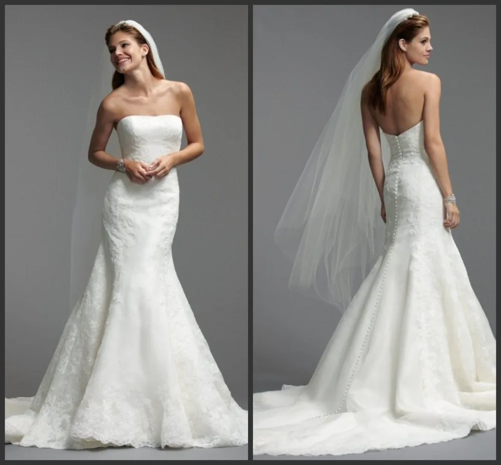 

free shipping hot sexy long 2016 new style appliques romantic casamento vestido de noiva vintage mermaid wedding dress bride