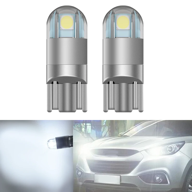Автомобильный светодиодный габарисветильник Canbus T10 W5W 2 шт. для Hyundai solaris accent i30 ix35
