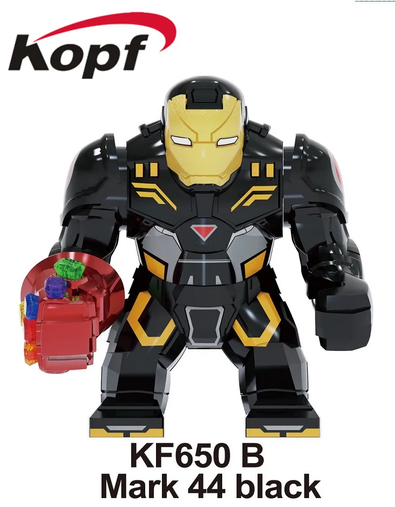 KF650B 20pcs No Box 20 штук, строительные блоки, кирпичи, большие фигурки, Черная пантера, Флас, Супермен, Тор, Человек-паук, модель для детей, Dollos, Подарочные игрушки KF6077 - Цвет: KF650B 20pcs No Box