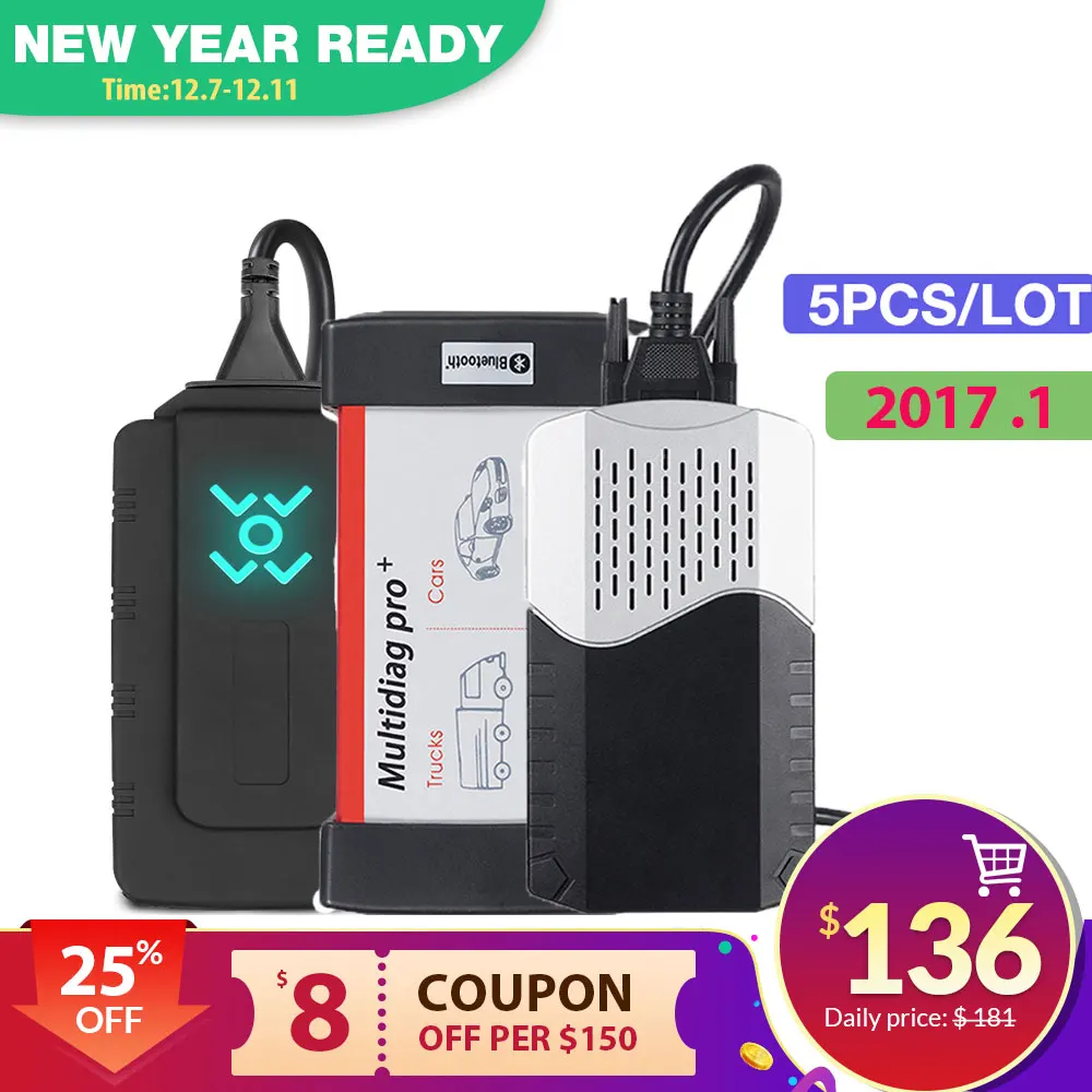 5 шт. CDP TCS cdp Pro OBD2 Bluetooth 2017/2015 R3/2016 0 keygen для автомобилей/грузовых автомобилей