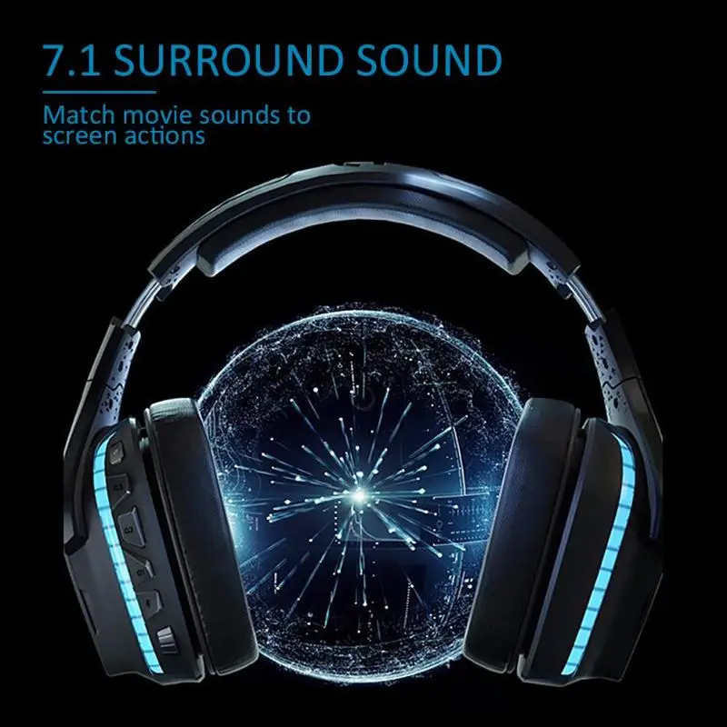 

Durable Headphones Multi-function Wear-resistant G933S Wireless Dual Mode Game Headphones 7.1 Stereo Surround Headset