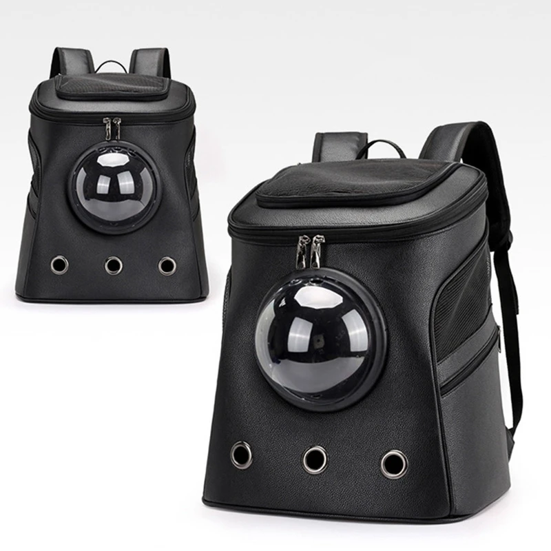 Hot XD-Cat Backpack Sports Backpack Animal Outdoor Travel Carrying Pet Supplies Fashion Capsule Black