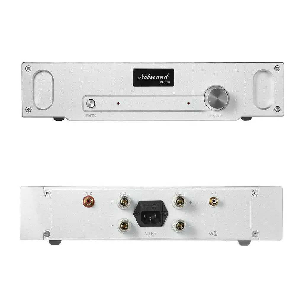 Nobsound Hi-end чистый класс A одиночный 2,0 канальный усилитель аудио HiFi усилитель мощности капот 1969 схема 8 Вт* 2