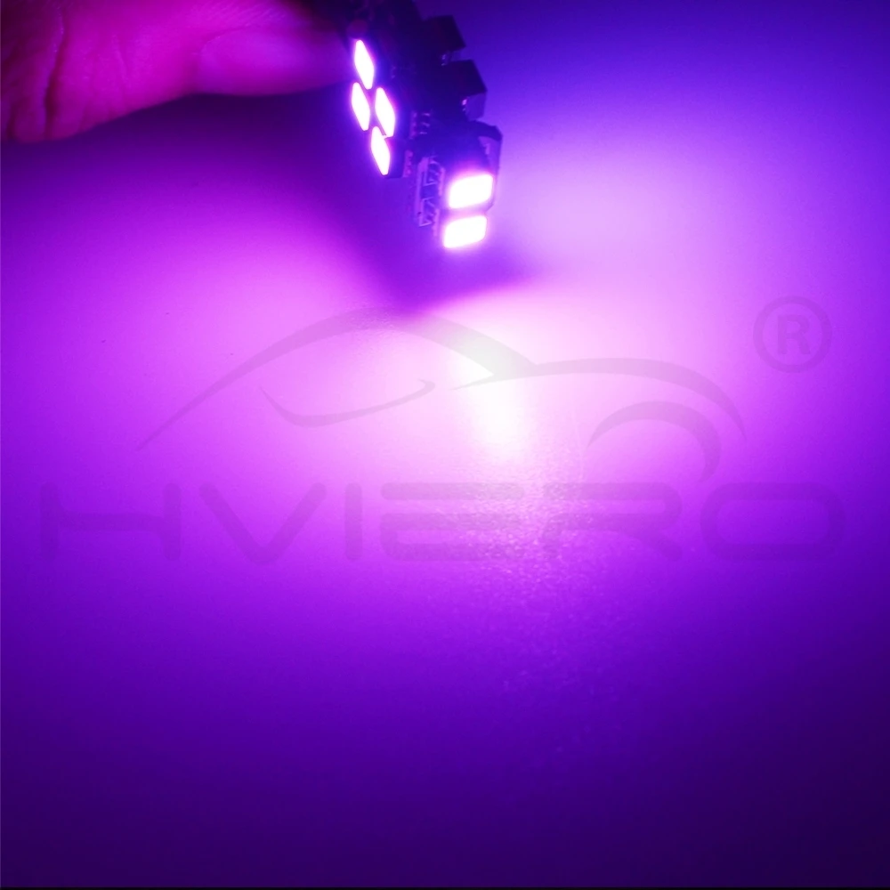 Hviero T10 W5W RF Control RGB Led Reading Light RGB T10 LED 194 168 Car Clearance Light License Plate Light Position Light 12V