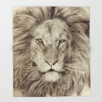 

Lion Blanket Cute Design Leo Fleece Blankets and Throw Blanket for Beds Christmas Decorations for Home 150X200